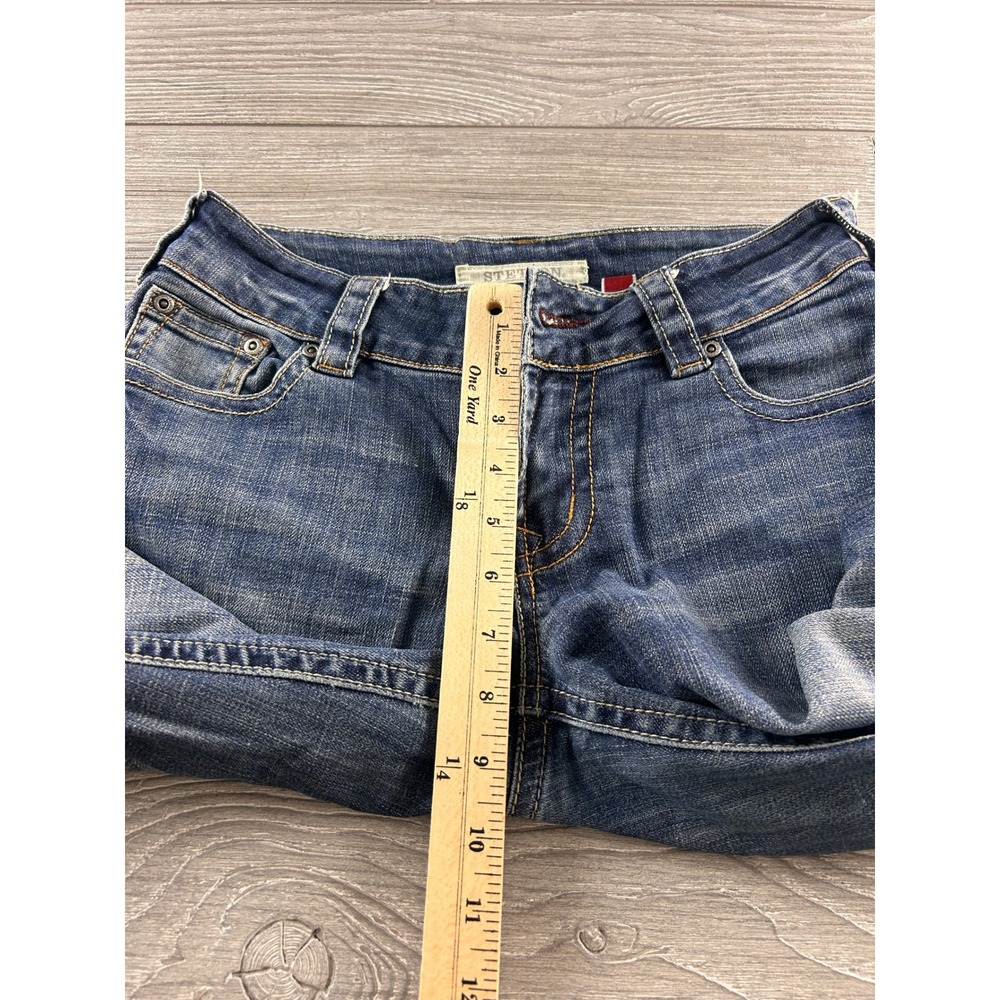 Stetson No 214 City Trouser Jeans Womens 29x31.5 Blue Denim Wide Leg Western - Picture 7 of 10